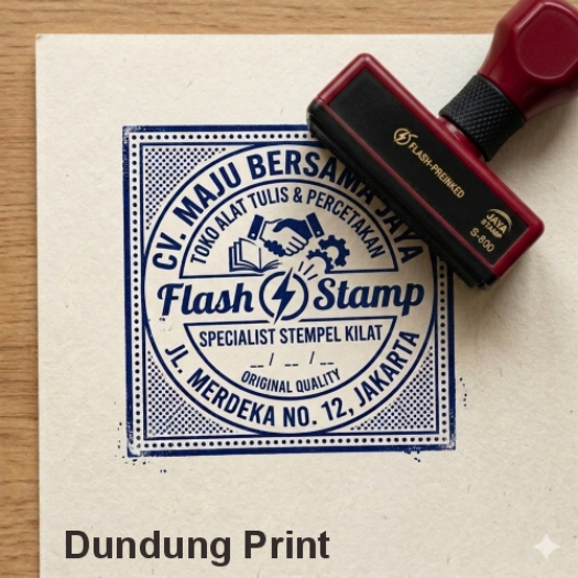 Cetak Stempel Flash